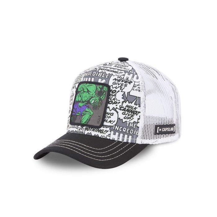 Capslab Casquette Homme & Femme MARVEL, ajustableCasquette Trucker Marvel 3 - AH21,  - Gris (tour de tête 55,5 à 60 cm)