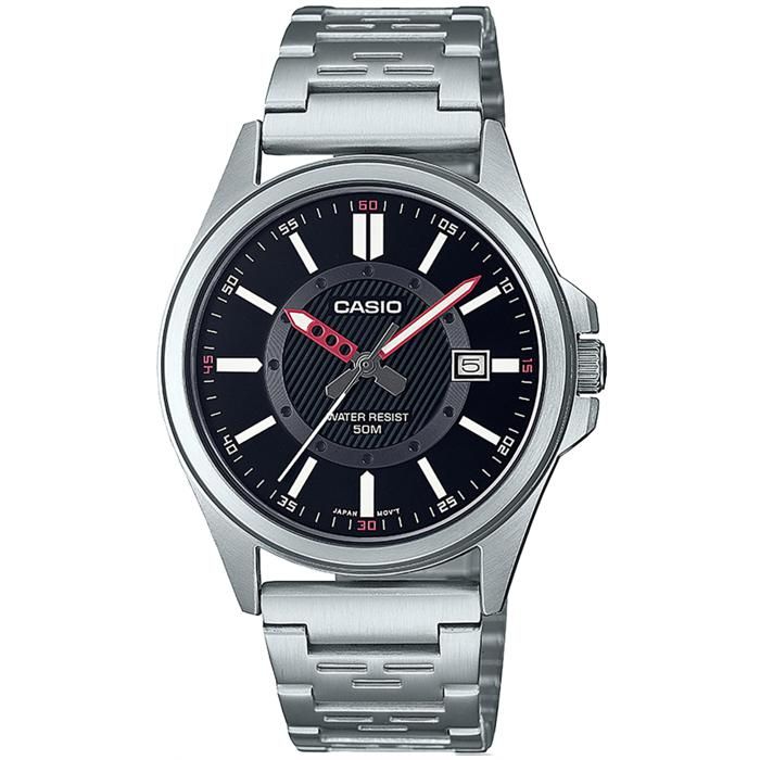 Montre - Casio - MTP-E700D-1EVEF - Acier inoxydable - 38 mm - Résistante à l'eau 5 bar