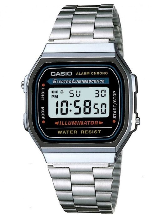 CASIO Montre Quartz Chronographe A168WA1YES Mixte