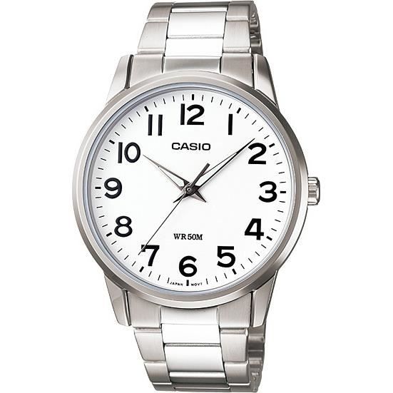 Montre - Casio - MTP-1303D-7BVEF - Analogique - Acier - Cadran Blanc