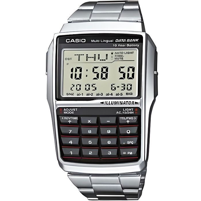 Montre - CASIO - DBC-32D-1A - Argent - Acier inoxydable - Digital