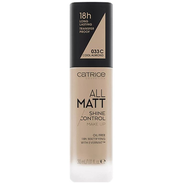 Catrice - Fond de Teint Matifiant All Matt Shine Control - 33 C Cool Almond