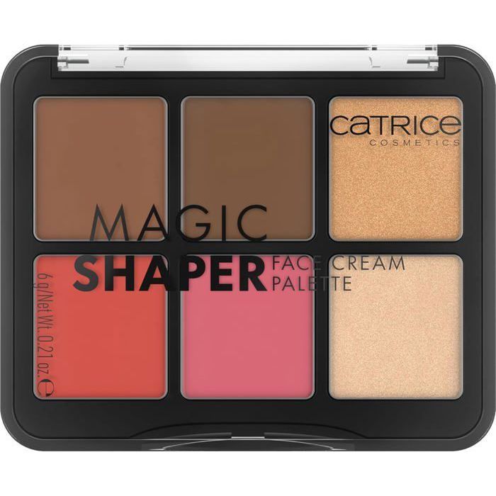 Catrice Magic Shaper Face Cream Palette de fard à joues N°010 Multicolore 6 couleurs Définir Résultat instantané Naturel Végétalien