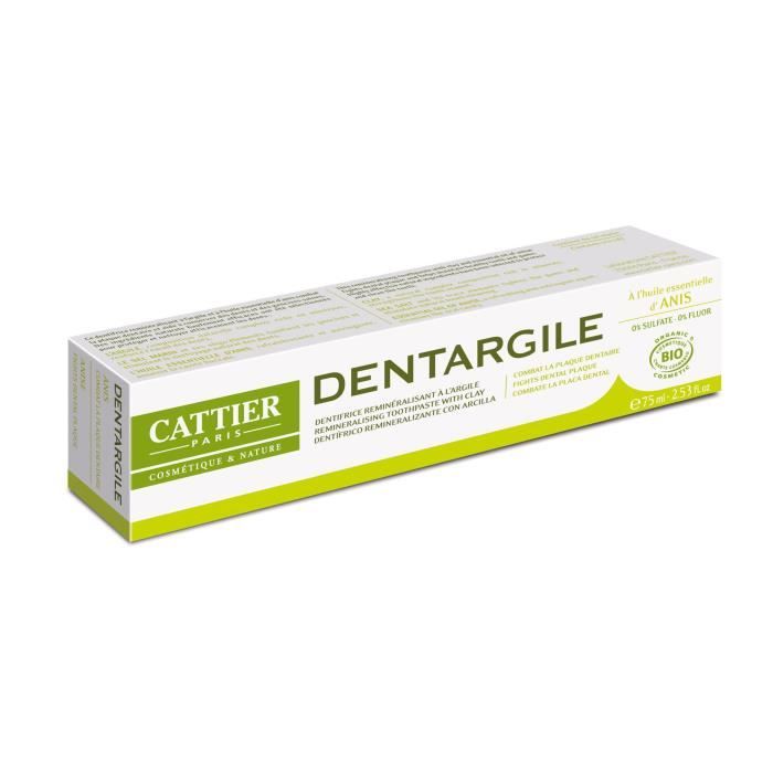 Cattier Dentifrice Dentargile Anis 75ml