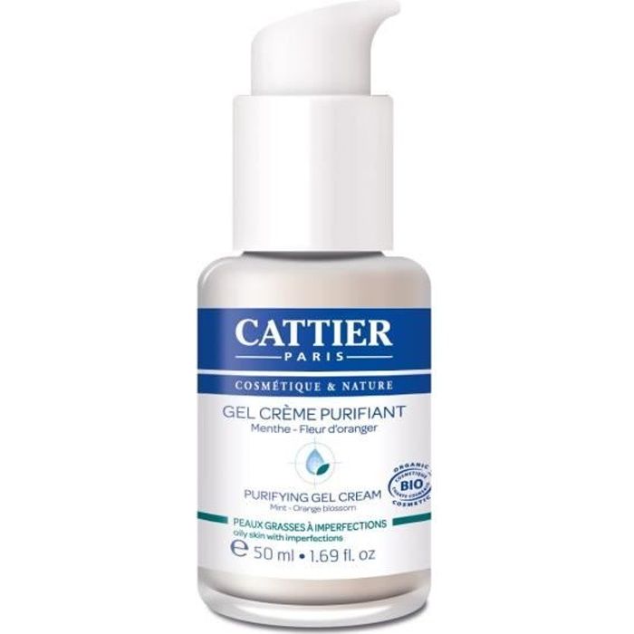 Cattier Gel Crème Purifiant Peaux Grasses à Imperfections 50ml