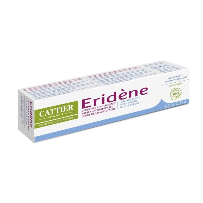 Cattier Dentifrice Eridene Haleine Fraîche 75ml