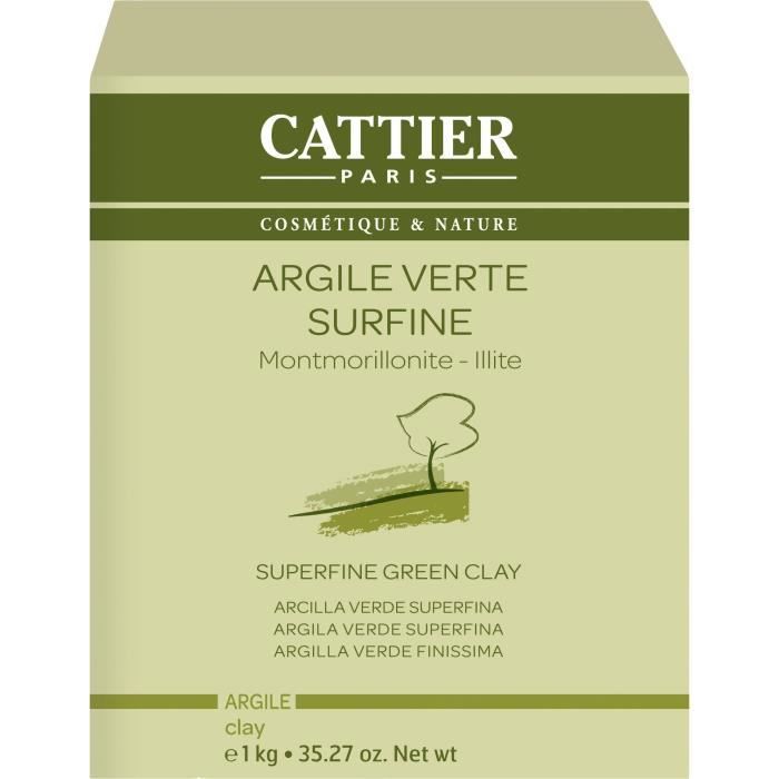 Cattier Argile Verte Surfine 1kg