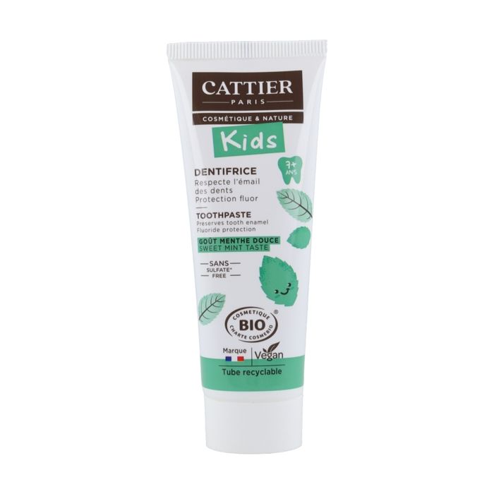 Cattier Dentifrice Kids Bio 7 ans et + Goût Menthe Douce 50ml
