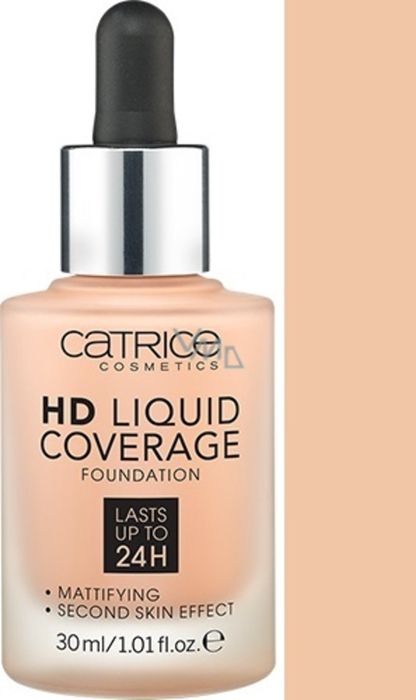 Catrice Base de Maquillaje HD Liquid Coverage 020 Rose Beige 30 ml Segunda Piel.