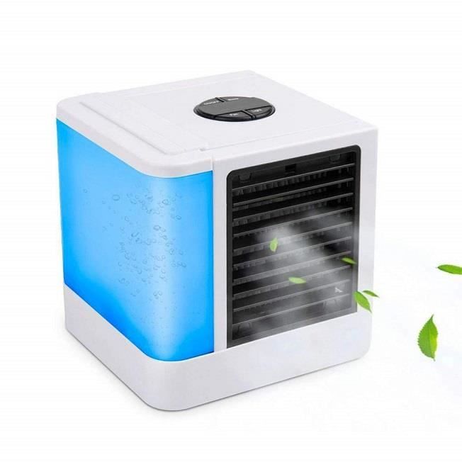 MINI RAFRAÎCHISSEUR D'AIR (Port usb - 3 vitesses) Changement de couleurs