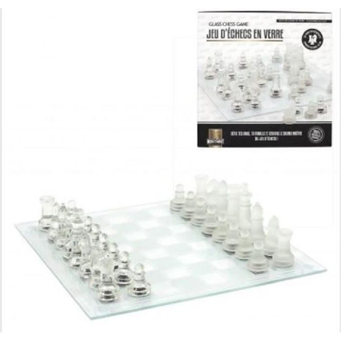 Jeux D'echecs En Verre (Dimension 25 X 25 Cm)
