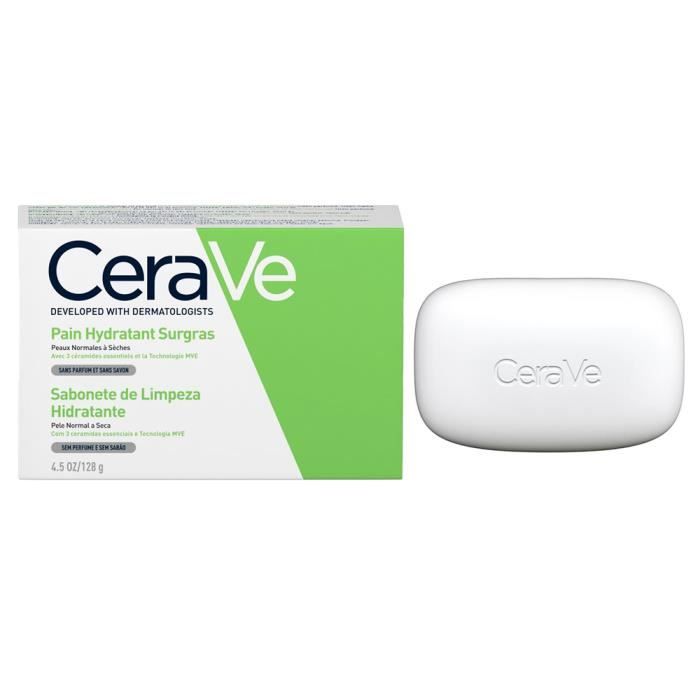 cerave pain hydratant surgras peaux normales a seches