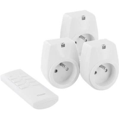 CHACON Set de 3 prises On/Off+ Télécommande 2000W - FR