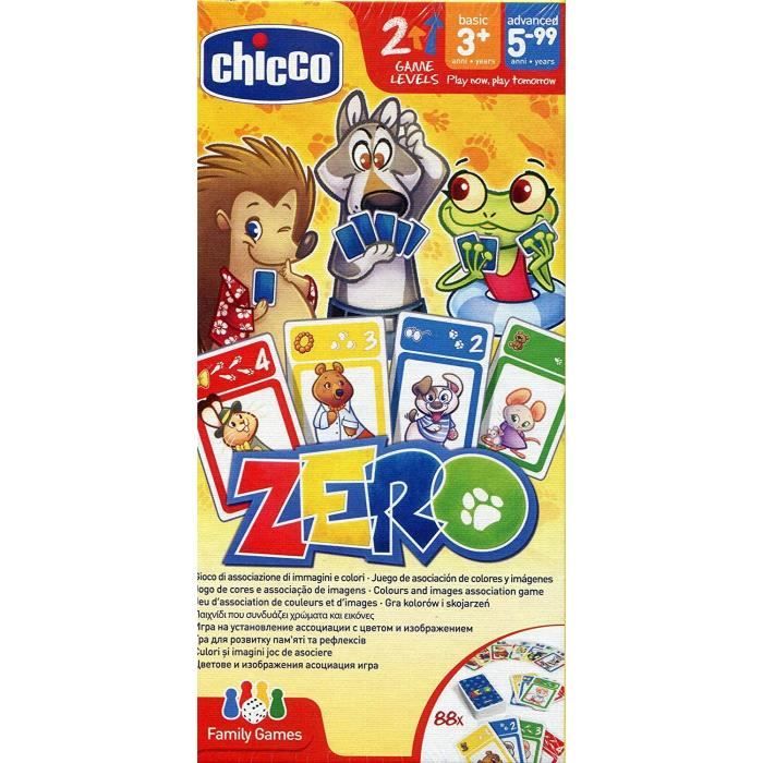 Chicco Zero, Jeu de Cartes pour Enfant - 00009170000000