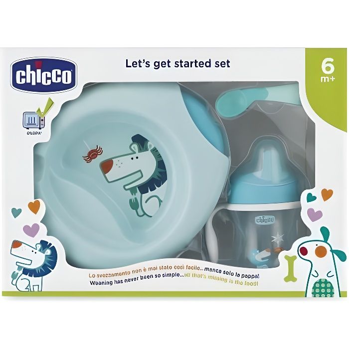 Chicco Coffret Repas +6m Bleu