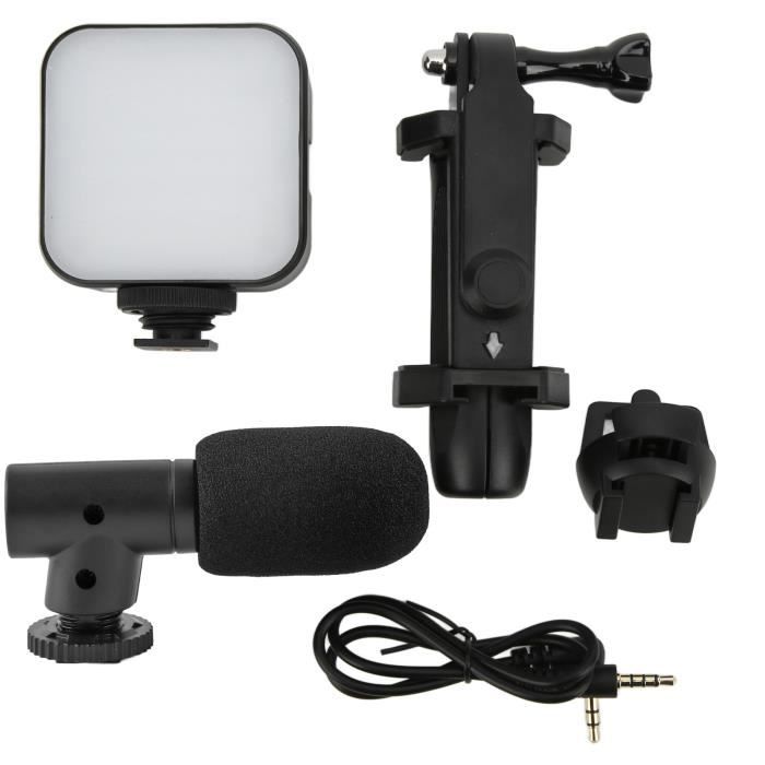 Cikonielf kit de vlogging pour enregistrement vidéo sur téléphone Kit de vlogging pour smartphone Kit de microphone vidéo pour