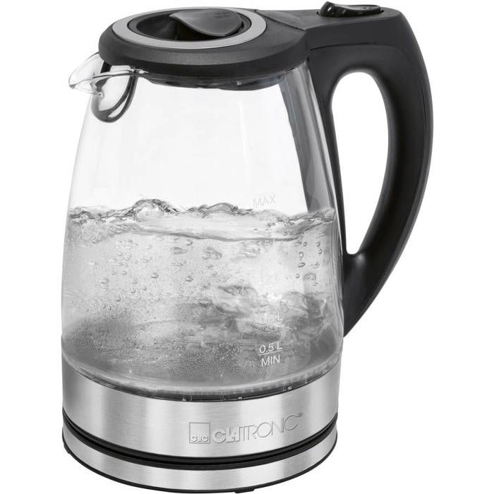 Bouilloire électrique en verre 1,5L 2200W Clatronic WKS 3744G
