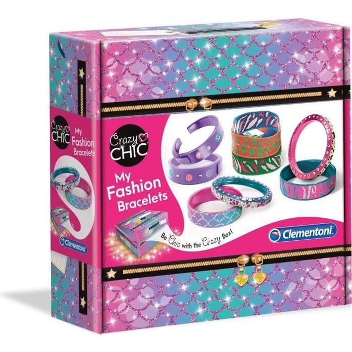 Clementoni - Crazy Chic - My fashion bracelets - Marque CLEMENTONI - Pour filles de 7 ans et plus