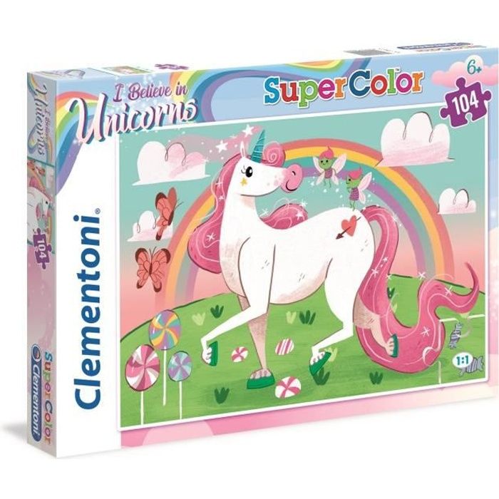 Puzzle Licornes - Clementoni - 104 pièces - Fille - A partir de 6 ans