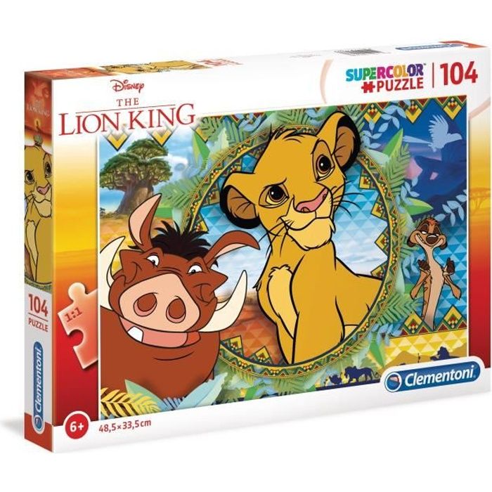 Clementoni - 104 pièces - Le Roi Lion