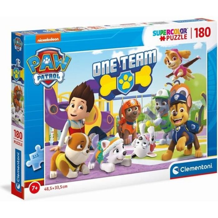 Puzzle - Pat'Patrouille - 180 pièces - Clementoni - Pour Enfant dès 12 mois