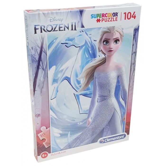 Puzzle La Reine des Neiges 2 - CLEMENTONI - 104 pièces - Pour enfants de 4 ans et plus