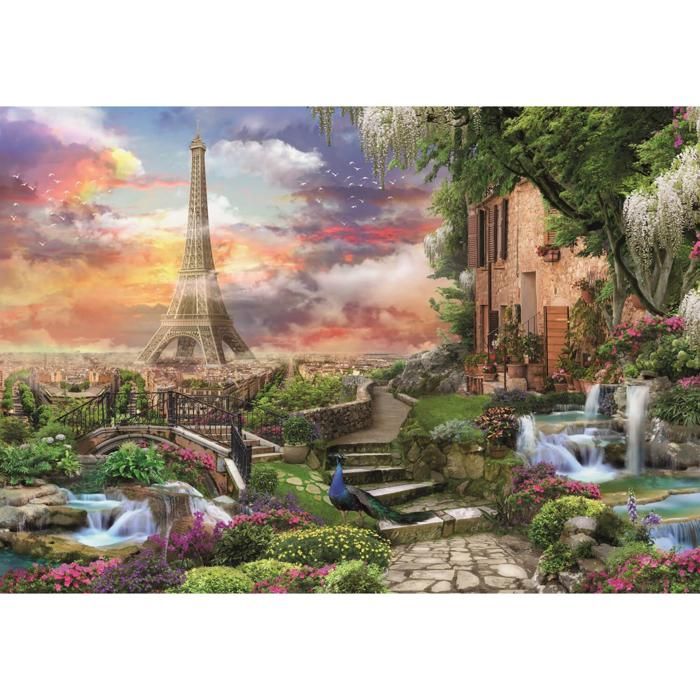Puzzle 3000 pièces - CLEMENTONI - Rêve de Paris - Voyage et cartes - Vert - Adulte
