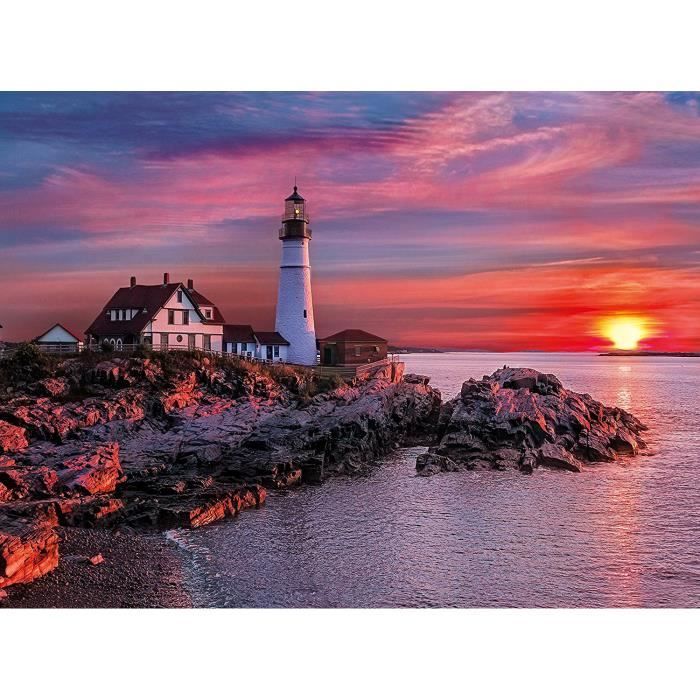 Puzzle - Clementoni - Phare de Portland - 500 pièces - Paysage et nature - Adulte