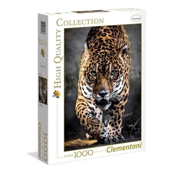 Puzzle 1000 pièces - Clementoni - La marche du Jaguar - Animaux - Adulte