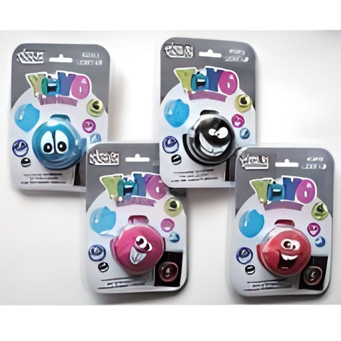 Yoyo lumineux - CMP - Smiley bonhomme - Accroche ceinture - 5 cm - À partir de 3 ans