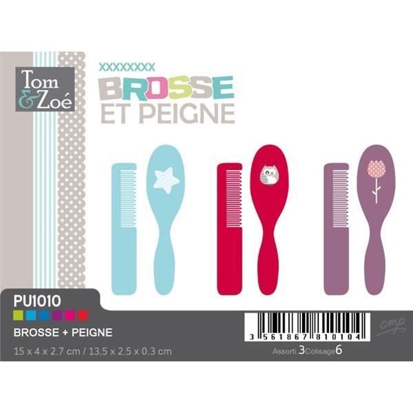 Brosse et Peigne Bébé  "couleur aléatoire"