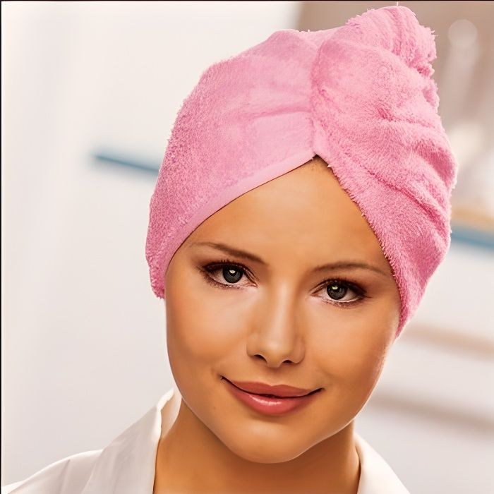 Serviette Microfibre Cheveux " Couleur Aléatoire "