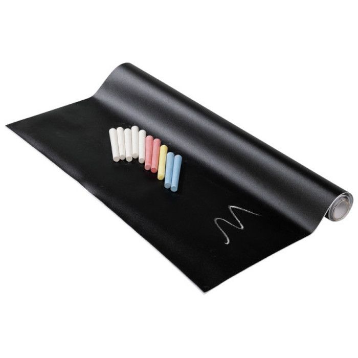 Rouleau Sticker Ardoise 45X100cm - Noir