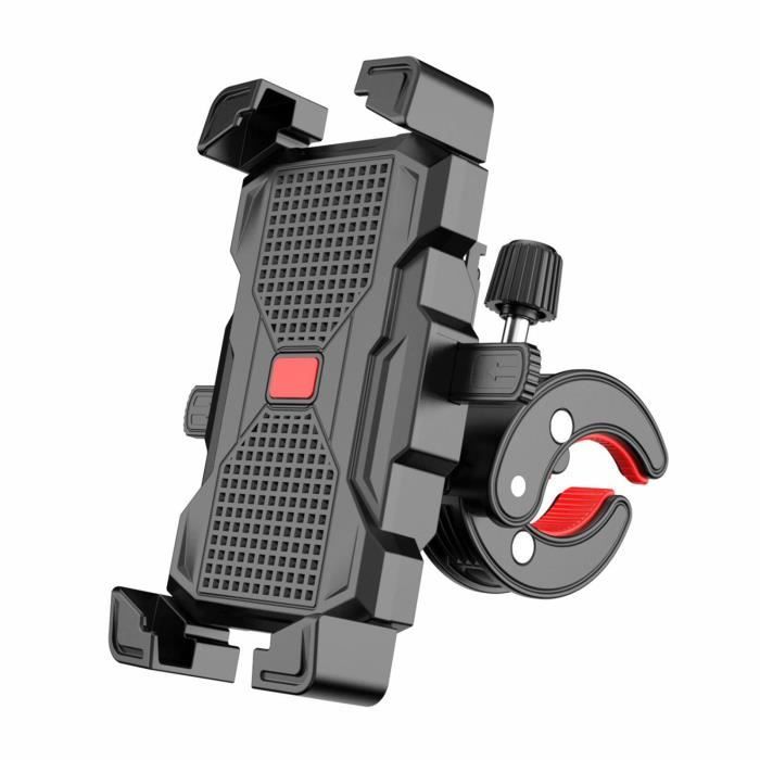 Support Universel de  de Téléphone de Moto 360 Vélos Faciles Ouverts Rotatifs rouge Phenovo
