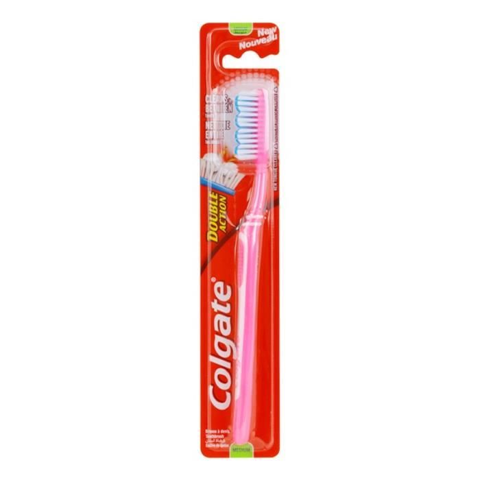 COLGATE - Brosse à dents Médium Double Action