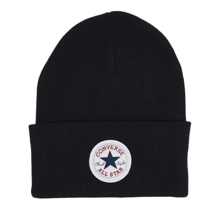 Bonnet Noir Mixte Converse Beanie