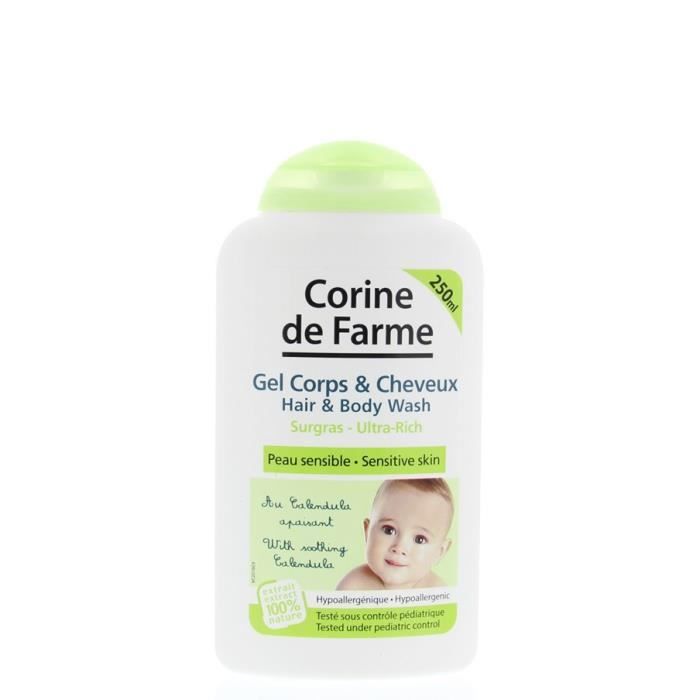 Gel lavant surgras corps et cheveux au Calendul…