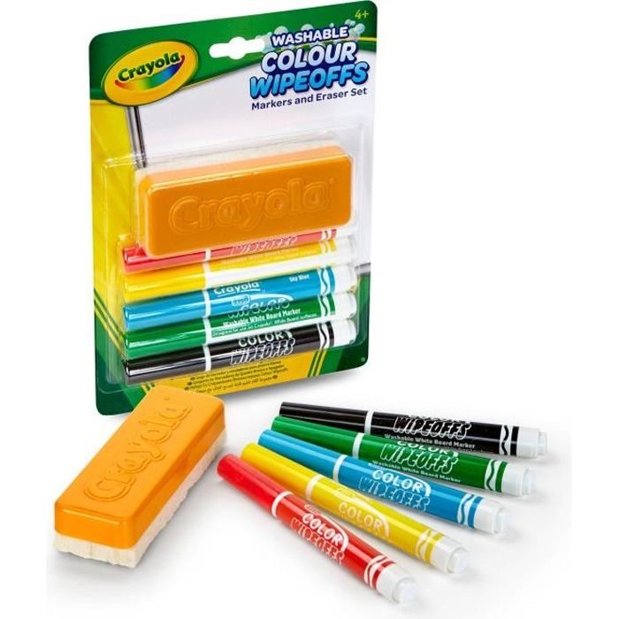 Set pour Tableau Blanc - CRAYOLA - Feutres effaçables à sec - Enfant - A partir de 4 ans