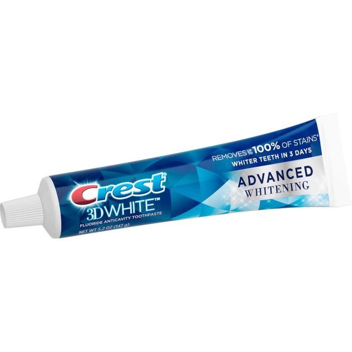 Dentifrice Crest 3D White Advanced - 5,2 oz (147 g)