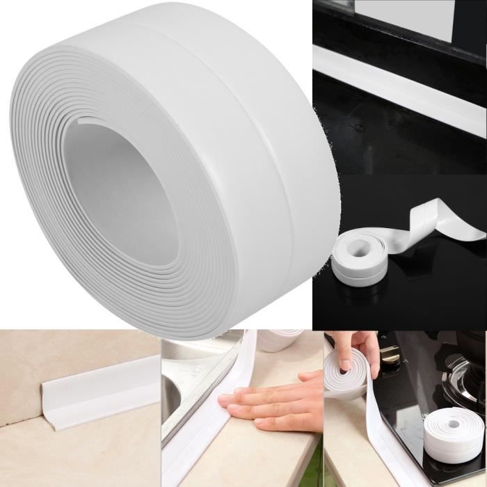 38mmx3.2m Ruban étanchéité Bande d'étanchéité imperméable pour salle de bain HB041 -QUT-KOR