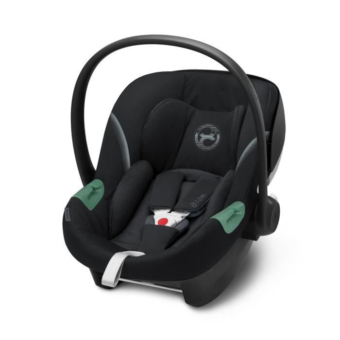Siège Auto bébé Aton S2 i-Size CYBEX Groupe 0+ Deep Black – ISOFIX – dos route avec réducteur