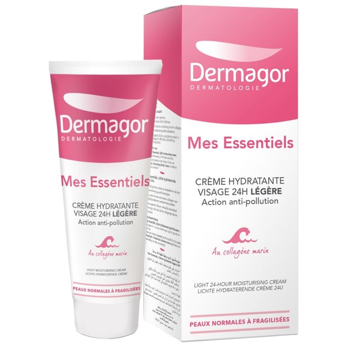Crème Hydratante Visage - Dermagor - Légère - 40ml - Anti-Pollution - Sans Parabène