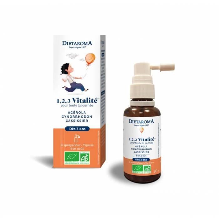 complément alimentaire  Vitalité des Enfants 30 ml 1, 2, 3 Vitalité Bio - Dietaroma
