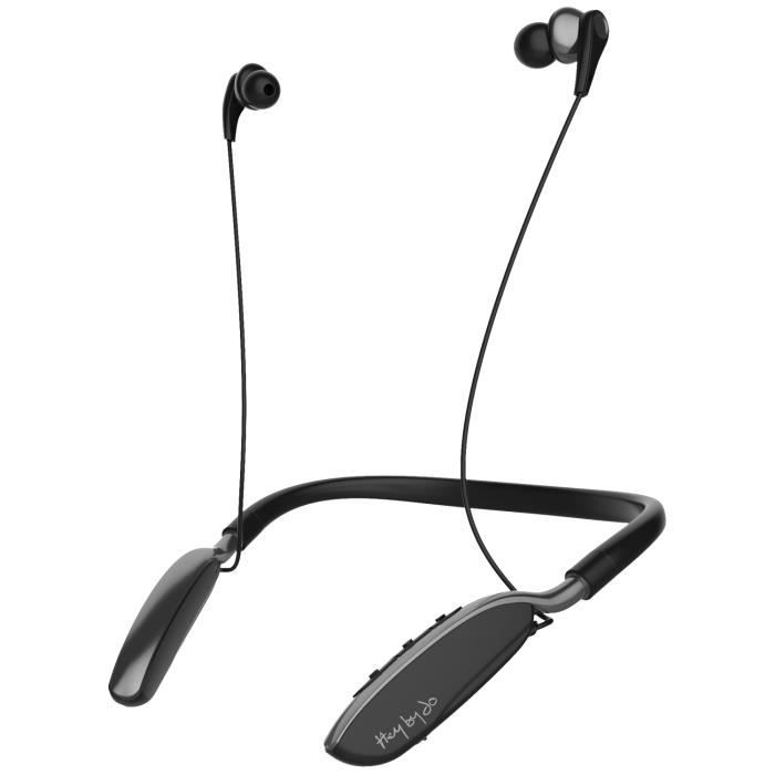 DIVACORE Hey By Jo, Casque sans fil à Réduction de Bruit Active, Noir