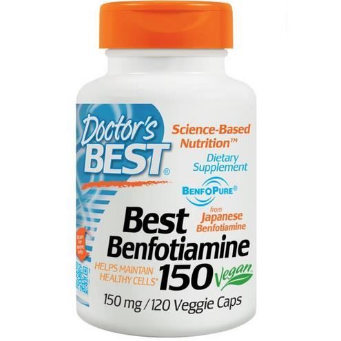 Doctor's Best, Best Benfotiamine 150,150 mg,120 Veggie Caps.