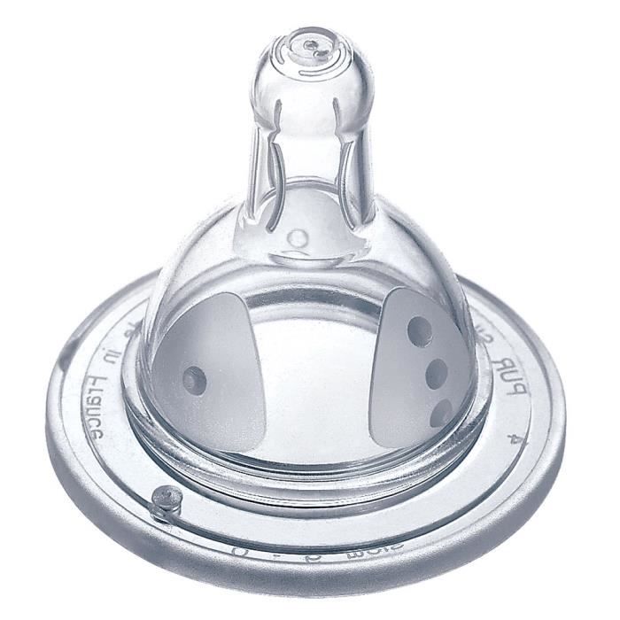 Dodie Tétine Silicone Initiation Col Rond 3 vitesses Lot de 2