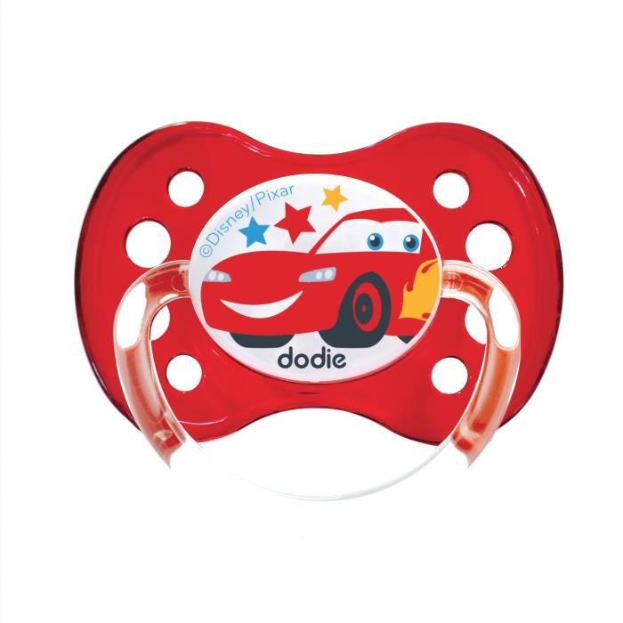 Dodie Sucette Anatomique +6m Cars Lot de 2