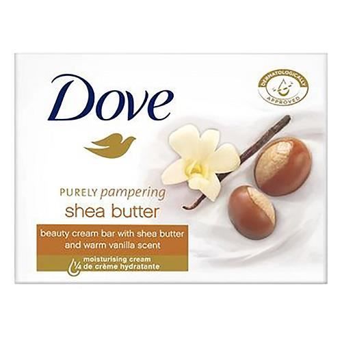 Savon pour les mains - Dove - Beurre de karité - Crème hydratante - Parfum vanille - Douceur quotidienne