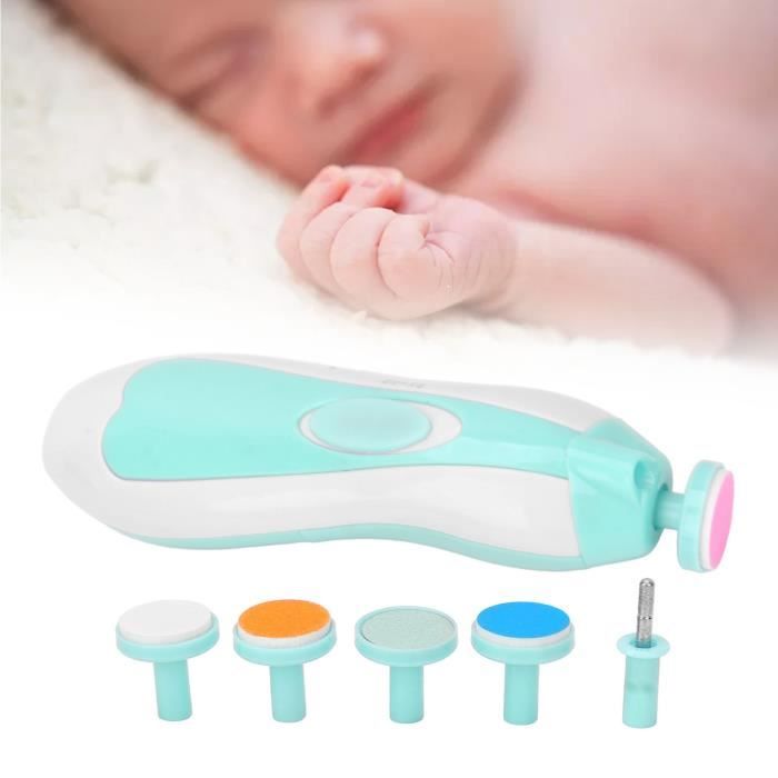 Drfeify Coupe-ongles électrique pour bébé Meuleuse à ongles électrique pour bébé Soins de manucure à faible bruit Lime à HB014