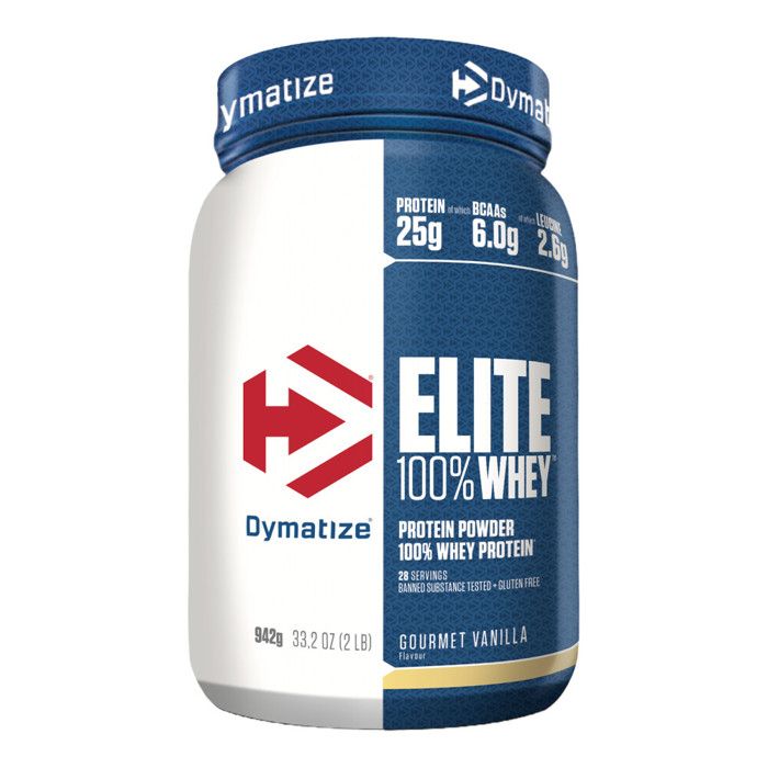 Whey concentrée Dymatize - Elite 100% Whey - Gourmet Vanilla 942g